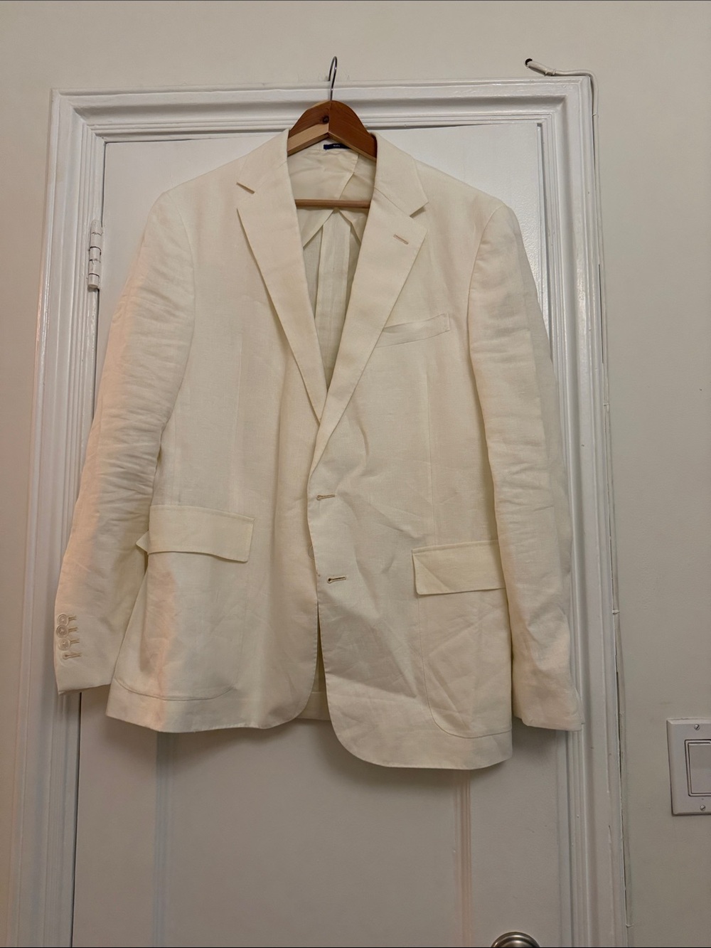 Ralph Lauren purple label Classic Men's Cream Linen Blazer